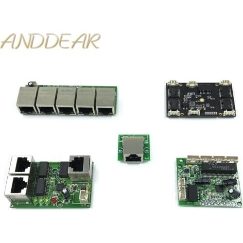 Unmanaged 3/5port 10/100M industrial Ethernet switch module PCBA board OEM Auto-sensing Ports PCBA board OEM Motherboard