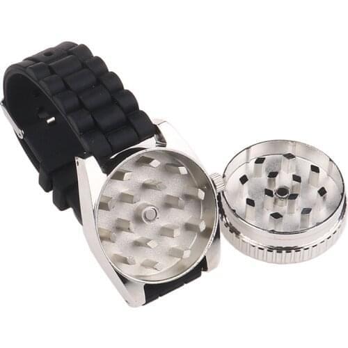 New Mens Wrist Watch Tobacco Cigarette Grinder Herb Spice Crusher Mill Grinders Cigarette Tobacco Grinding Tool