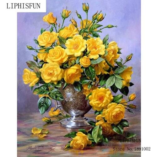 New Full Square Diamond 5D DIY Diamond Painting "flowers" Embroidery Cross Stitch Rhinestone Painting Home Decor