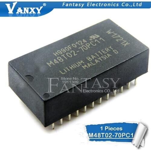 1pcs M48T02-70PC1 DIP-24 M48T02 DIP24 M48T02-70 Real-time clock new original