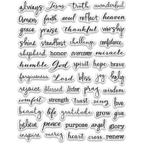 Spiritual Snippets Transparent Clear Silicone Stamp Seal for DIY scrapbooking photo album Decorative clear stamps