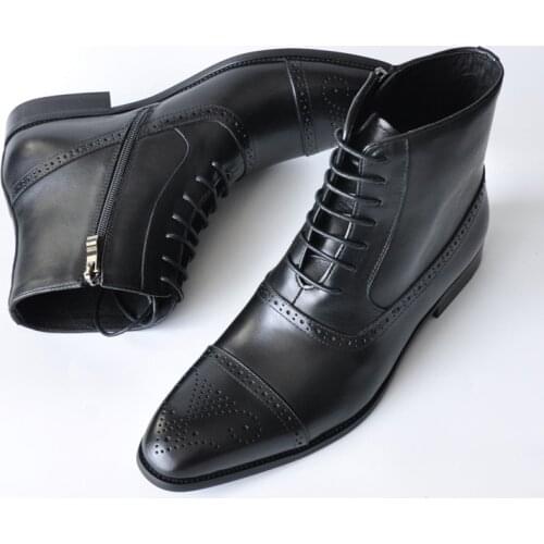 Work Shoes Winter Boots Men Big Size Plush Warm Winter Shoes Men Brown Vintage Men Boots Safety Shoes 2020