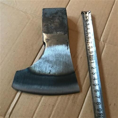 Hand forged high carbon steel sharp sickle single axe Japanese sickle axe woodworking axe outdoor axe 0.9kg logging bush axe