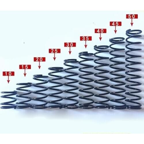 Helical Compression Spring Select Wire Dia 1.6mm OD 28mm Length 15-50mm Steel 10Pcs
