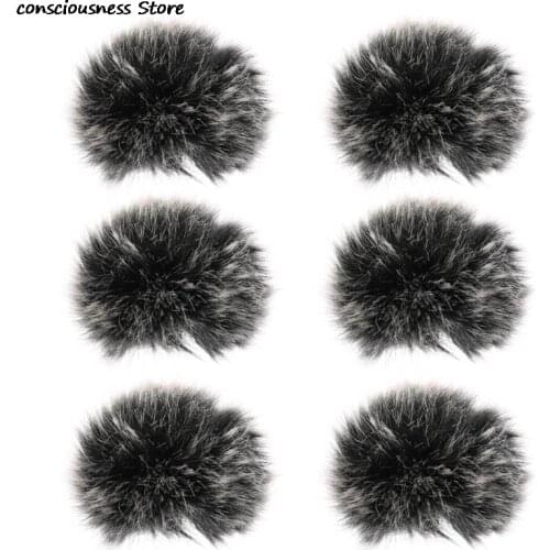 Universal Lavalier Microphone Furry Windscreen Fur Windshield Wind Muff Soft For SONY RODE xiaomi Lapel Lavalier Mic 5mm