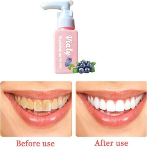 Viaty Vegetation Toothpaste Stain Smoke Removal Reduce Tooth Dirt Whitening Toothpaste Fight Bleeding Gums Toothpaste