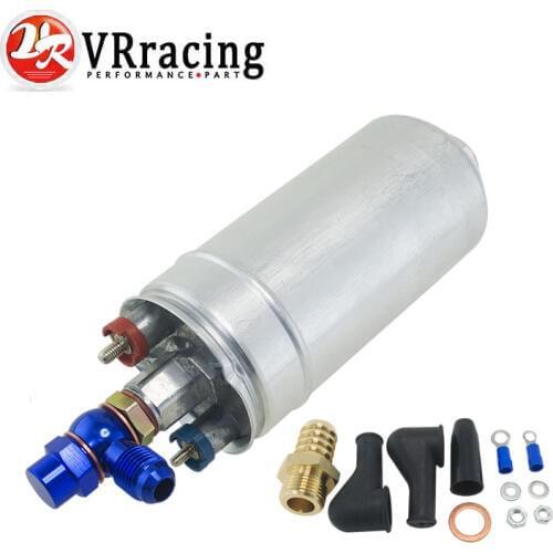 VR - TOP QUALITY External Fuel Pump 044 OEM:0580 254 044 Poulor 300lph + Adapter Fitting VR-FPB044+FK045B+FK047B