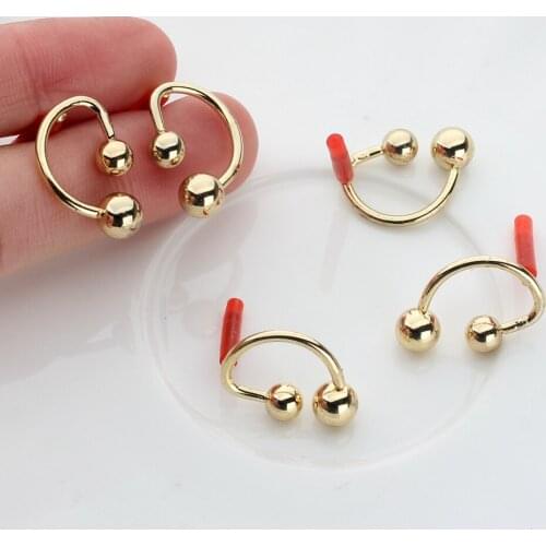Zinc Alloy Golden Geometric Mini Simple Line Base Earrings Linkers 3 pair/lot For DIY Fashion Earrings Jewelry Accessories