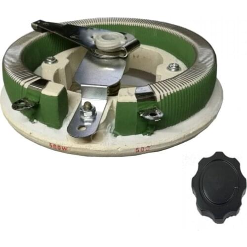 500W BC1 high Power rheostat rotary variable wire wound resistor Disc shape Adjustable resistor Sliding rheostat