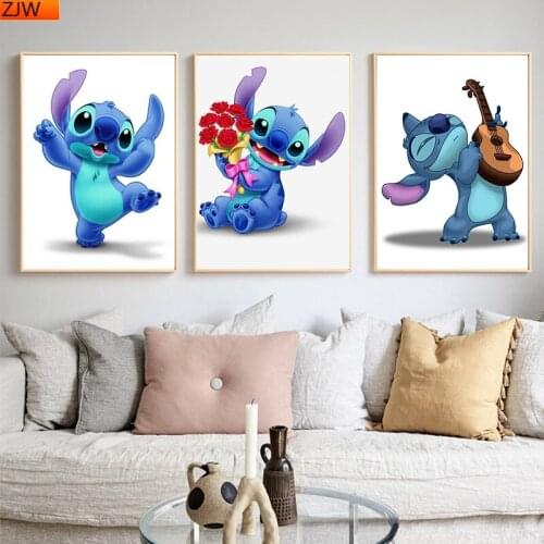 Disney Animation Lilo&Stitch5D DIY Diamond Painting Full Diamond Embroidery Animal Home Decoration Cross Stitch Kits