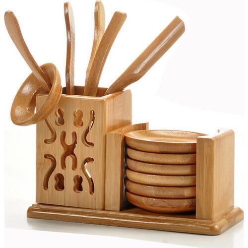 Tea ceremony six gentleman bamboo Additional clip tea spoon needle bamboo accessories