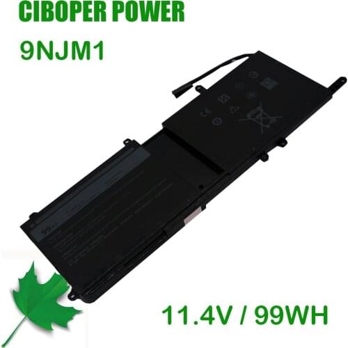 CP New Genuine Laptop Battery 9NJM1 11.4V 99WH For 15 R3 17 R4 Series Notebook 0546FF 0HF250 44T2R HF250 MG2YH