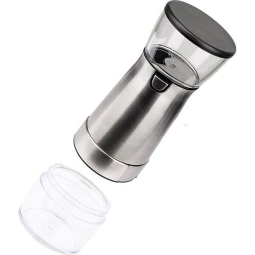 Stainless steel electric grinder Small USB charging automatic pepper coffee bean grinder