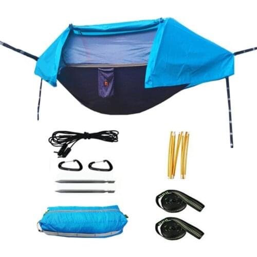 Hammock with Mos quito NetDouble Camping Hammocks Bug Net Waterproof Portable and Lightweight for Backpacking Hiking