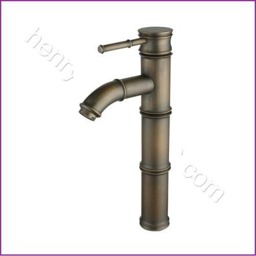 L16103 - Luxury Deck Mounted Bronze Finish Brass Material Single Handle Bowl Faucet