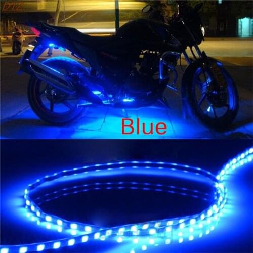Hot DC 12V Motor LED Strip SMD Waterproof Underbody Decorative Strip Light for Car Motorcycle Beautiful Decorative Soft Lights