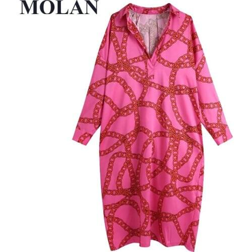 MOLAN Fashionable Shirt Dresses