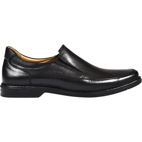 Shoes for Men Casual Genuine Leather Black Color Slip-On Four Seasons Comfortable Walking Normal Fit Suitable for Foot Anatomy Inside Out Genuine Leather Classic Wedding Shoes 2021 New Model Wholesale 061603