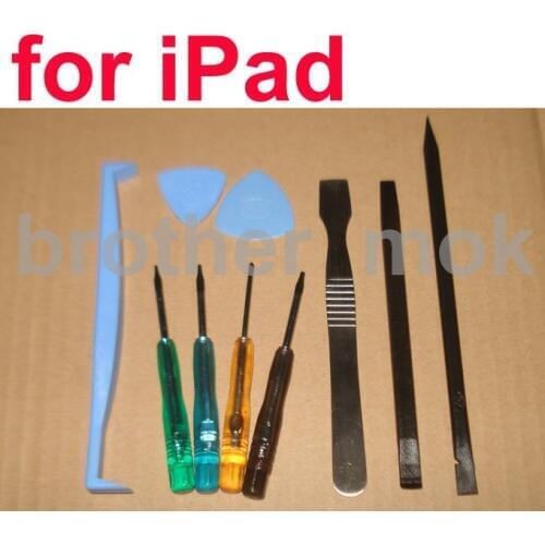 Repair 10 in 1 opening tools kit open tool set with retail package for iPad wholesale 100set/lot