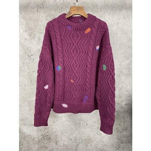 New ladies fashion 2021 long sleeve sexy casual cartoon sweater 1103