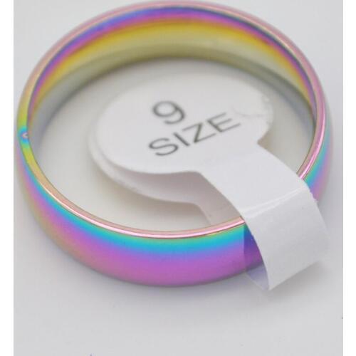 Motley Hematite Healing Finger Ring Size 9 Jewelry X092