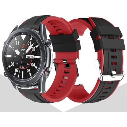 20mm 22mm Watch Band For Samsung Galaxy Watch 3 41mm 45mm Active 2 Gear S3 Silicone Sport Strap Wristband For Huawei GT Bracelet