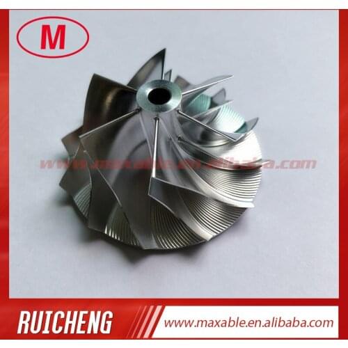RHFV5 39.22/52.50mm 6+6 blades Turbo Billet/milling/aluminum 2618 compressor wheel for 06J145702K VW Golf 6 GTI