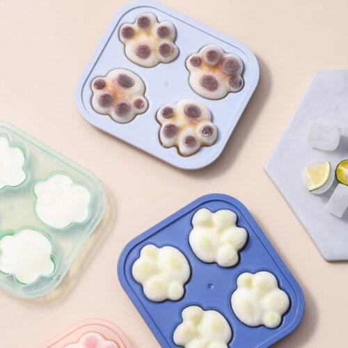 Silicone Ice Mold Cartoon Cat Claw Ice Cream DIY Ice Cream Model Ice Box Household Ice Tray Popsicle Ice Cream Mold