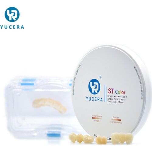Dental Zirconia Block ST-Color Pre-shaded 20MM Zirconium Blank Disc with 1100Mpa Dental Zirconia Ceramic Block in Dental Lab