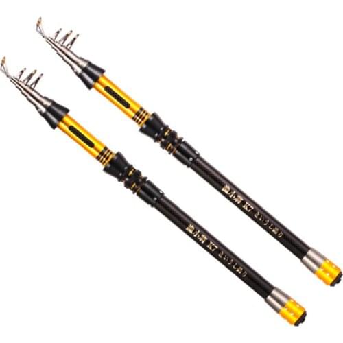 Super hard ultra short mini 1.5m-3.6m rotating fishing rod carbon fiber telescopic lightweight fishing rod fishing tackle