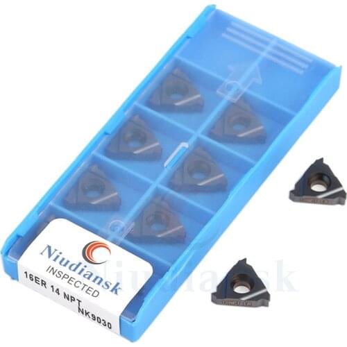 16ER 8NPT 16ER 11.5NPT NK9030 CNC Lathe Tool 16IR 14NPT 16IR 18NPT NK9030 Thread Turning Tool Carbide Insert,For Stainless Steel