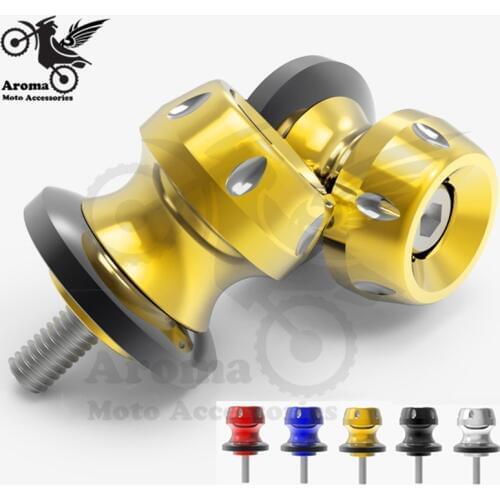 Universal 6MM 8MM CNC M8 M6 moto swing arm spools slider for yamaha R25 Z3 R3 R6 motorcycle swingarm spool slider stand screw