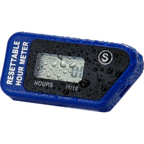 Waterproof Digital Resettable Inductive Hour Meter For any gasoline Engine Generators Motors pit bike dirt bike tractors atv