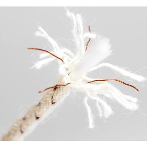 50pcs/Set Replacement Copper Wire Lighter Cotton Core Lighter Lighter Accessories Kerosene For Oil Wick Petrol Q7Z1