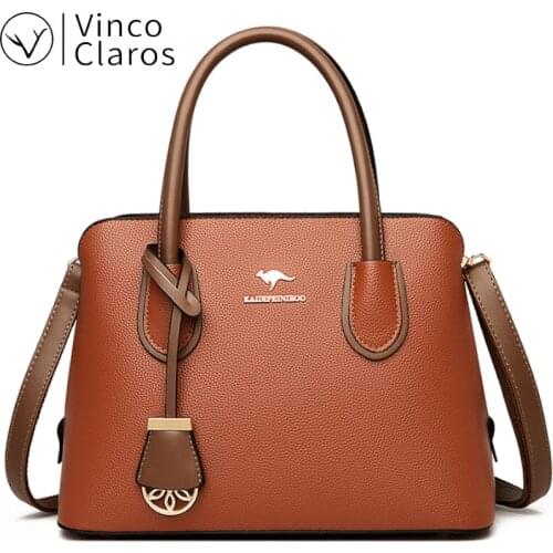 High Quality Artificial Leather Top-handle Shoulder Bag Women Large Capacity Purses and Handbags Luxury Designer Bolsa De Mujer