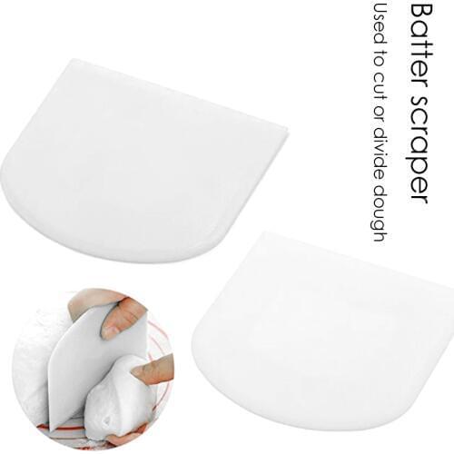 1Pc White Cream Dough Spatula DIY Pastry Cutters Fondant Dough Scraper Cake Cutter Pastry Baking Tool Kitchen Accessories