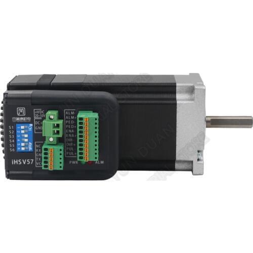 180W Integrated Servo NEMA23 3000RPM 0.6Nm DC 36V 57mm 3PH DSP Hybrid Closed Loop 57 Motor Driver Encoder for CNC AGV Sprayer