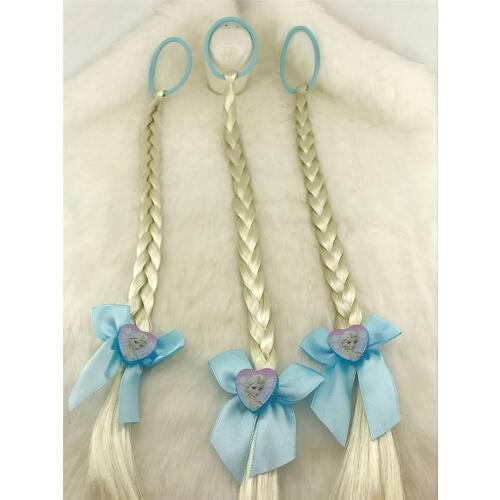 2 pcs/lot Disney 2019 New Childrens Doll Accessories Frozen Childrens Wigs Scorpions Princess Eliza Wig girls plush toys