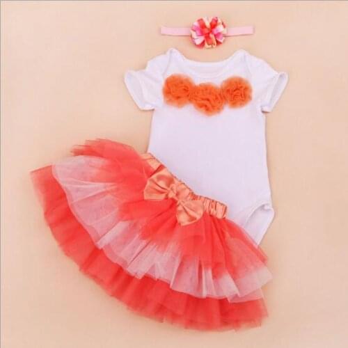 3pcs/set Reborn babies Doll Clothes,rose dress romper with headdress Fit 50-55CM Baby girl dolls reborn kit Accessories