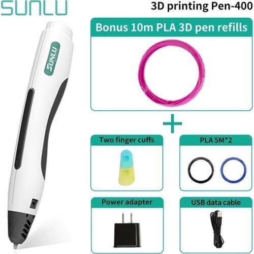SL-400 3D Pen Newest Box Gift Set 3D Drawing Pen Support PLA Filament Educate Children Explore Brains Gadget 3D Scribble Pen