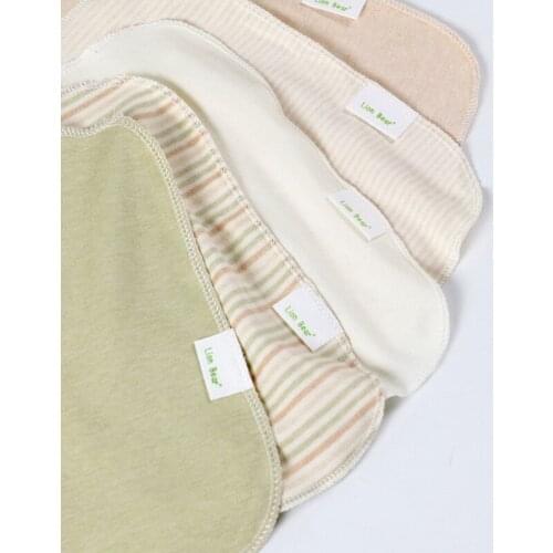 5pcs/set Baby Feeding Towel Natural Organic Cotton Baby Washcloths Saliva Towel Nursing Towel Handkerchief 87HD