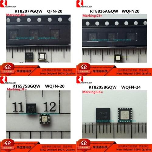5pcs RT6575BGQW 3F= RT6575 RT8205BGQW CK= RT8205 RT8207PGQW 4B= RT8207 RT8816AGQW 7J= RT8816 100% new imported original