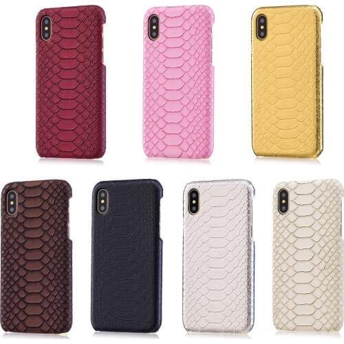 50PCS NEW Phone Case For iPhone 5 5S SE 6 6S 7 8 Plus X Colorful Alligator Pattern Soft Leather Snake Phone Case Back Cover
