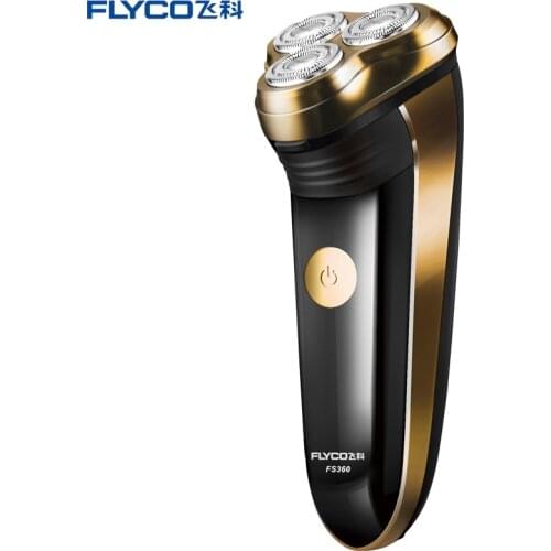 High quality Flyco men shaver 3D floating head men razor FS360 electric touch shaver 220v pop up trimmer gold color shaver
