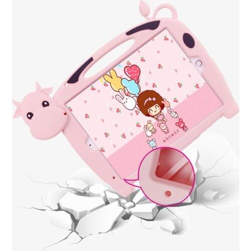 Tablet and e-book case accessories Silicone flat cover for iPad 5678 mini12345 with Handle