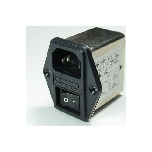 CW2C-6A-T AC purifier filter inductor 6A socket switch filter Connector