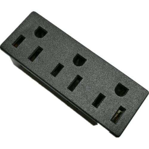 AC power industrial US 3P Plug socket 3 hole panel mount electric sockets X120