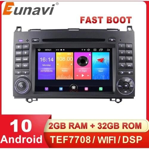 Eunavi 2 Din Android DSP Car Radio dvd GPS player For Mercedes Benz B200 A B Class W169 W245 Viano Vito W639 Sprinter W906