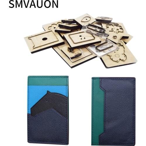 SMVAUON knife mold card bag wooden cutting-dies mold handmade leather goods suitable for die cutting machine