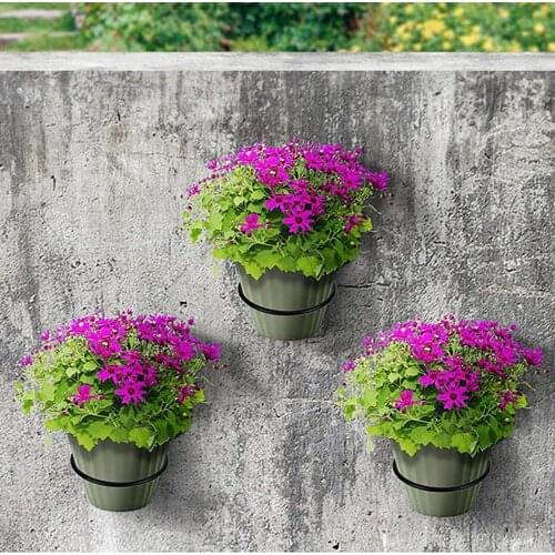 Pot Ring Garden Balcony Indoor Outdoor Decoration Trays Wall Mounted Flower Planter Tray Stand Pot Holder